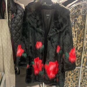 Guess faux fur coat